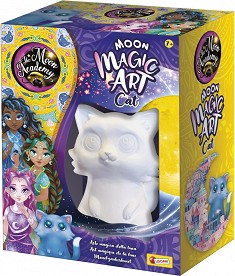 Оцвети фигурка на коте - Lisciani Giochi - Творчески комплект от серията The Moon Academy — 107520