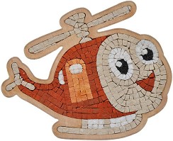 Каменна мозайка Хеликоптер - Neptune Mosaic - С размери 22 х 27 cm