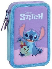 Несесер с ученически пособия Cerda - С 2 отделения на тема Stitch — 2700001707