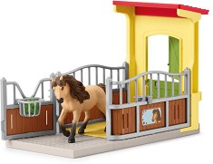 Бокс за понита с фигурка на исландско пони - Schleich - От серията Horse Club — 42609