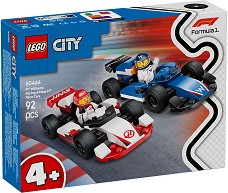 LEGO City - Състезателни коли F1 Williams Racing и Haas F1 - Детски конструктор — 60464