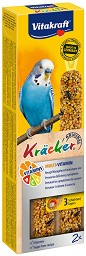 Крекери за вълнисти папагали Vitakraft - 2 броя, с витамини