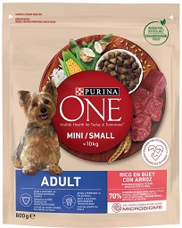 Суха храна за кучета Purina ONE Adult — 1,5 кг, с говеждо и ориз, от серията Purina ONE MINI, за дребни и малки породи в зряла възраст