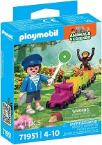 Playmobil Animals and Friends - Пътешествие с малко влакче — 71951