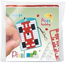 Мозайка ключодържател с пиксели Кола - Pixelhobby - Творчески комплект — 23112