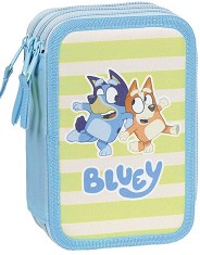 Несесер с ученически пособия - Cerda - С 3 отделения на тема Bluey — 2700000945