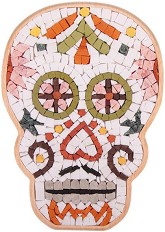 Каменна мозайка Мексикански череп - Neptune Mosaic - С размери 21.5 х 15.5 cm