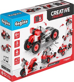 Детски конструктор Engino - 10 в 1 - От серията Creative Builder