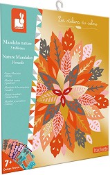 Направи си природни мандали - Janod - Творчески комплект от серията Les Ateliers du Calme — J07755