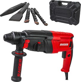 Електрически перфоратор Raider RD-HD62 - С куфар и аксесоари от серията Power Tools