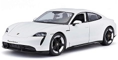 Метална количка Porsche Taycan Turbo S - Bburago - С отварящи се врати и мащаб 1:24 — 18-21098