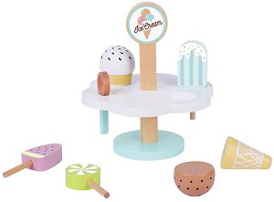Дървени играчки Tooky Toy - Сладоледи на стойка — TK135