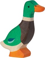 Дървена фигурка на паток - Goki — 80021