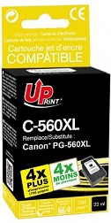 Касета с мастило за принтер UPrint PG-560XL Black - 750 страници