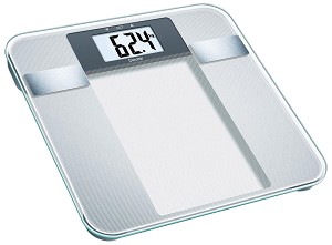 Кантар Beurer BG 13, До 150 кг, 6 Функции, Памет, LCD, Прозрачен/сребрист