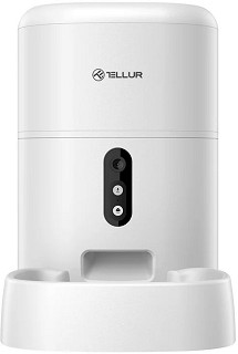 Автоматичен Wi-Fi диспенсър за суха храна за кучета и котки Tellur - 4 л