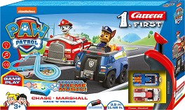 Писта за колички с дистанционни Race and Rescue - Carrera - С 2 колички със светлини и звук на тема Пес Патрул — 20063032