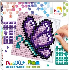 Мозайка с пиксели XL Пеперуда - Pixelhobby - Творчески комплект — 41043-Butterfly2