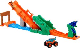 Писта Крокодилска каскада - Mattel - От серията Hot Wheels: Monster Trucks — JJN45