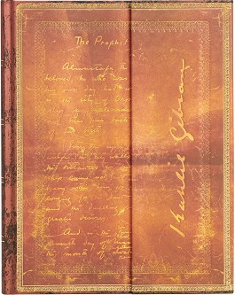 Тефтер Paperblanks Kahlil Gibran - 18 × 23 см, с широки редове от колекцията Embellished Manuscripts Collection