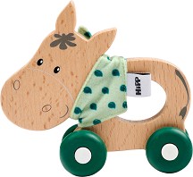Дървена играчка за бутане магаре - Eichhorn — 100005867