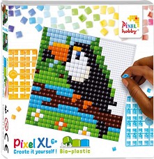 Мозайка с пиксели XL Тукан - Pixelhobby - Творчески комплект — 41039-Toucan