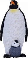 Фигурка на императорски пингвин с малко пингвинче - Mojo - От серията Wildlife — 381082