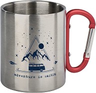 Стоманена чаша Moses Adventure Is Waiting - 300 мл