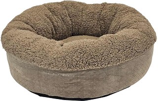 Овално легло тип възглавница за кучета и котки Nobby Donut Teddy — 60 × 22 см, от серията Classic