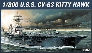 Самолетоносач - U.S.S. CVN-63 Kitty Hawk - Сглобяем модел — Academy 14210