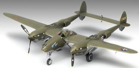 Военен самолет - P-38F Lightning Glacier Girl - Сглобяем авиомодел — Academy 12208