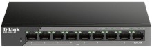  D-Link DSS-100E-9P - 9 , 8x 10/100 Mbps PoE, 1x Uplink - 