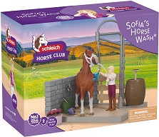 Място за почистване на коне - Schleich - От серията Horse Club — 42792
