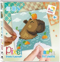 Мозайка с пиксели Капибара - Pixelhobby - Творчески комплект — 44046-Capybara