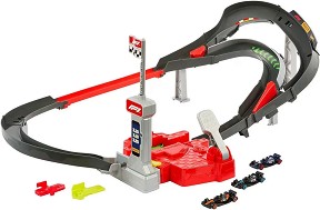 Състезателна писта с колички Формула 1 - Mattel - От серията Hot Wheels — JDY15