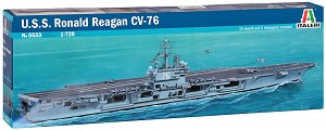 Самолетоносач - U.S.S. Ronald Reagan CV-76 - Сглобяем модел — Italeri 5533