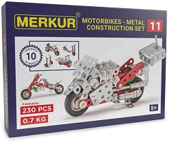 Метален конструктор Мотор 10 в 1 - Merkur - 230 части — 1525_011