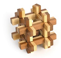 Grid box - 3D пъзел от бамбук — Fridolin F17466