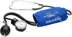 Механичен апарат за измерване на кръвно налягане Microlife BP AG1-30 - С вграден стетоскоп