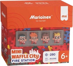 Вафлен конструктор Пожарна станция - Mario Inex - На тема Mini Waffle City — 906 279