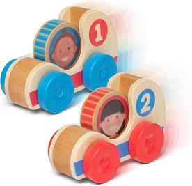 Дървени състезателни коли Melissa & Doug — 30737
