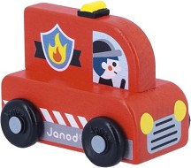 Детска кола Пожарна кола - Janod - От серията Cross Roads — J05916