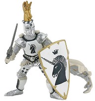 Фигурка на рицарят Еднорог Papo - От серията Рицари — 39915