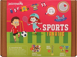 Спортисти 3 в 1 - Jack in a Box - Творчески комплект — J-709528