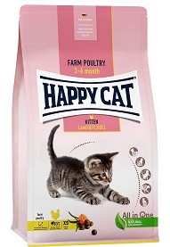 Суха храна за котки Happy Cat Kitten — 0,3 кг, с пилешко, от серията Young, от 2 до 6 месеца