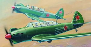 Военен самолет - Як-18 - Сглобяем авиомодел — Trumpeter 752213