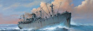 Военен кораб - SS John W. Brown Liberty Ship - Сглобяем модел — Trumpeter 755756