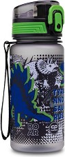 Детска пластмасова бутилка Cool Pack Brisk - С вместимост 400 ml от серията T-Rex — Z17853