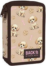 Несесер с ученически пособия BackUp DW 35 - С 2 отделения от серията Beige Dogs — 711213