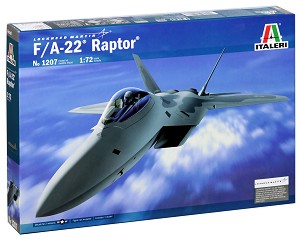 Американски изтребител - F/A - 22 Raptor - Сглобяем авиомодел — Italeri 1207